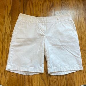 White J. Crew Shorts